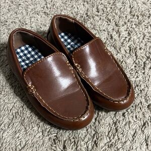 Crown & Ivy Brown Kids Dress Loafers